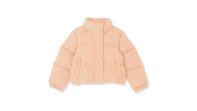 Girls' Cropped Puffer Jacket - Amazon Essentials