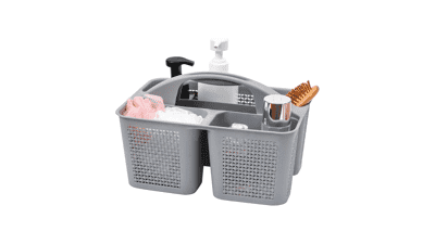 Grey Shower Caddy Basket - Portable Storage Organizer