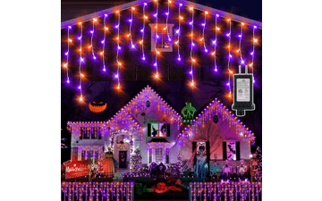 Halloween Lights: 33FT Orange Purple LED String Lights