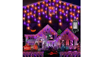 Halloween Lights: 33FT Orange Purple LED String Lights