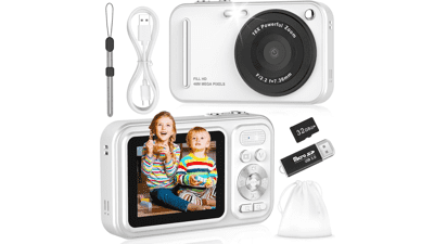 Kids Digital Camera - 48MP, 1080P, 16X Zoom - Perfect for Beginners!