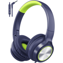 Kids Headphones with Mic - Volume Limited, Wired Over Ear Headsets
