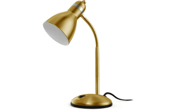 LEPOWER Gold Desk Lamp - Adjustable Gooseneck, Eye-Caring