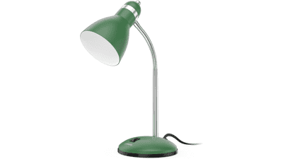 LEPOWER Green Metal Desk Lamp - Adjustable Neck, Eye-Caring