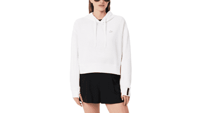 Lacoste Women's Short Cotton Hoodie