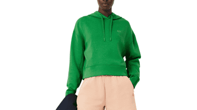 Lacoste Women's Short Cotton Hoodie