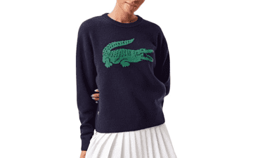 Lacoste x Bandier Women's Crocodile Sweater