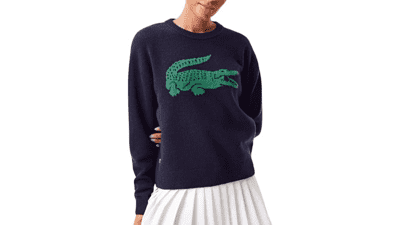 Lacoste x Bandier Women's Crocodile Sweater