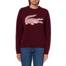 Lacoste x Bandier Women's Crocodile Sweater