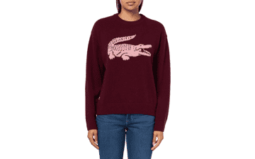 Lacoste x Bandier Women's Crocodile Sweater