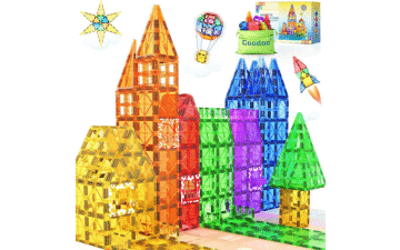 Magnetic Building Tiles - STEM Toy for Kids 3+