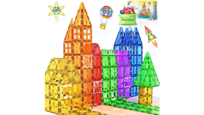 Magnetic Building Tiles - STEM Toy for Kids 3+