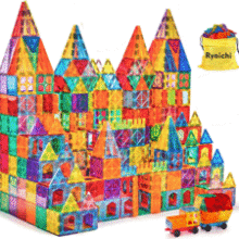 Magnetic Building Tiles Set - STEM Learning Toy for Kids