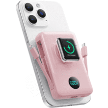 Magnetic Wireless Portable Charger 10800mAh - Pink