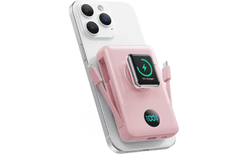 Magnetic Wireless Portable Charger 10800mAh - Pink