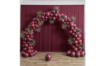 Maroon Backdrop Curtain 10x10ft - Wrinkle Free Burgundy Drapes
