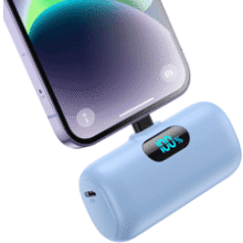 Mini iPhone Charger: 5000mAh Portable Power Bank