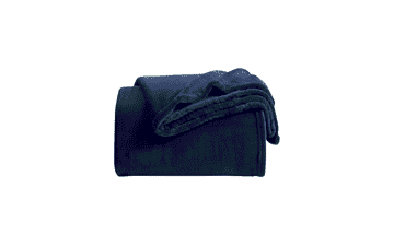 Navy Fleece Blanket: Soft, Lightweight & Cozy