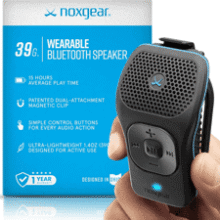 Noxgear 39g Clip-On Bluetooth Speaker | Waterproof & Long-Lasting