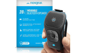 Noxgear 39g Clip-On Bluetooth Speaker | Waterproof & Long-Lasting