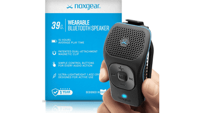 Noxgear 39g Clip-On Bluetooth Speaker | Waterproof & Long-Lasting