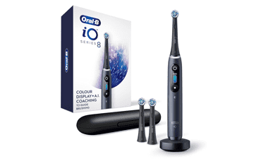 Oral-B iO Series 8: Rechargeable Electric Toothbrush - Black Onyx