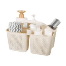 Portable Shower Caddy Basket - Beige
