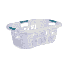 Rubbermaid XL Hip-Hugger Laundry Basket - White