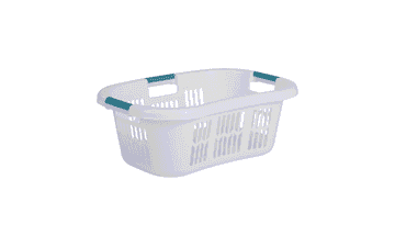 Rubbermaid XL Hip-Hugger Laundry Basket - White