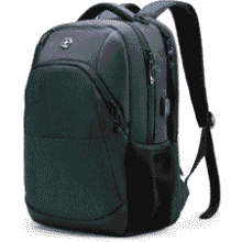 Swissdigital Laptop Backpack: USB Charging, Fits 16" Notebook - Blue