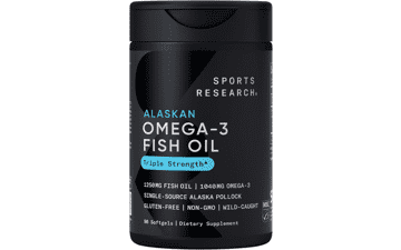 Triple Strength Omega 3 Fish Oil - Wild Alaskan Pollock - 90 ct