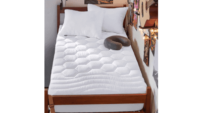 Twin XL Mattress Pad - Soft Quilted Topper