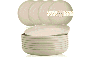 Unbreakable Wheat Straw Plates Set - Eco-Friendly & Lightweight