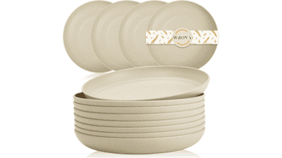 Unbreakable Wheat Straw Plates Set - Eco-Friendly & Lightweight