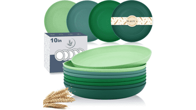 Unbreakable Wheat Straw Plates Set - Lightweight & Eco-Friendly