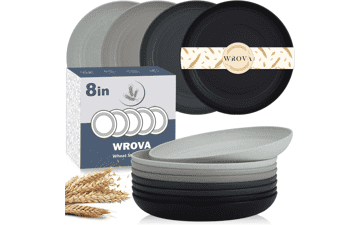 Unbreakable Wheat Straw Plates - Set of 8