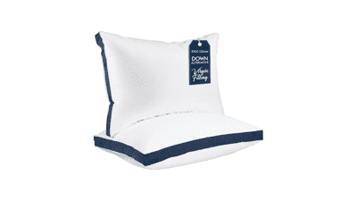 Utopia Bedding Queen Pillows - Navy, 2-Pack