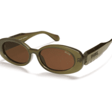 Vintage Polarized Oval Sunglasses for Women Men - Eco-Friendly