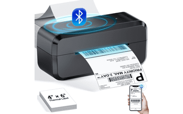 Wireless 4x6 Label Printer - Bluetooth Thermal Shipping