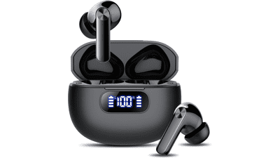 Wireless Earbuds: Bluetooth 5.3, 48H Playtime, ENC Noise Cancelling
