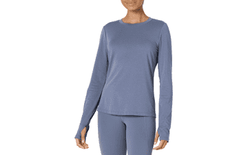 Women's Active Cotton Crewneck Long Sleeve T-Shirt