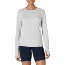 Women's Active Cotton Crewneck Long Sleeve T-Shirt