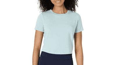 Women's Active Cropped T-Shirt - Soft Cotton Workout Top