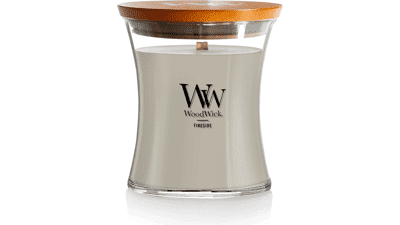 WoodWick Fireside Candle: Crackling Soy Wax, 9.7oz