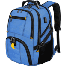 YOREPEK 50L Travel Backpack - Fits 17" Laptop - Cobalt Blue