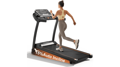 3.0HP Folding Treadmill with Incline - Perfect Home Cardio!