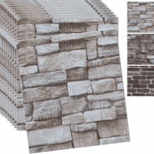3D Brick Wall Panels - Peel and Stick Wallpaper (20 Pack)