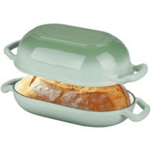 5QT Enameled Cast Iron Sourdough Bread Oven - Green