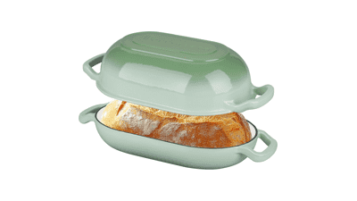 5QT Enameled Cast Iron Sourdough Bread Oven - Green