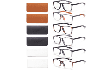 6-Pack Blue Light Blocking Reading Glasses